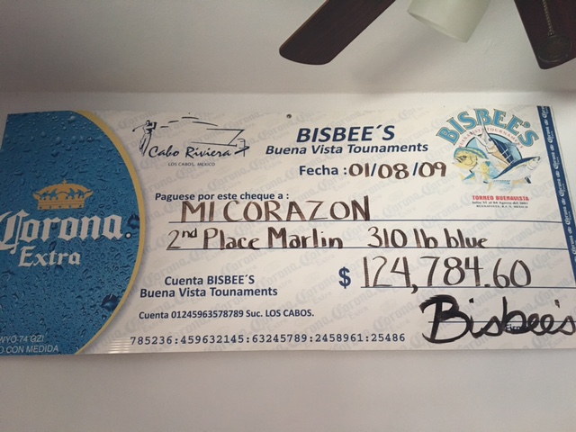 Winning check for $127,784.60