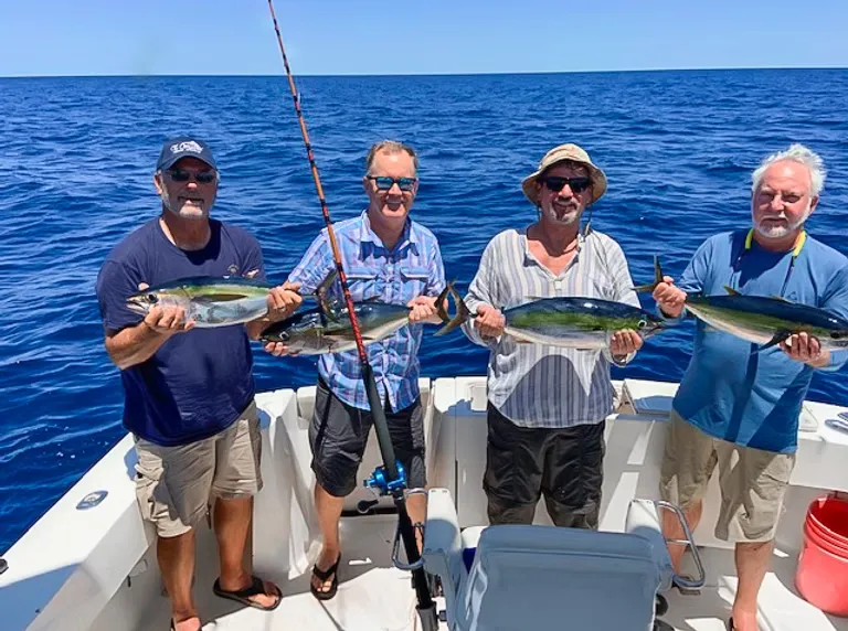 Anglers with their catch aboard Tu Corazon